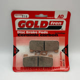 Plaquettes de frein Goldfren AD : AD116 ≈ FA218 / FA218/2 / FDB2007 / SBS711