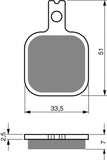 Plaquettes de frein Goldfren AD : AD119 ≈ FA175 /