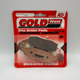 Plaquettes de frein Goldfren AD : AD124 ≈ FA231 / FA259 / VD435 / FDB2049 / SBS704