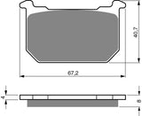 Plaquettes de frein Goldfren AD : AD127 ≈ FA068 / VD420/S / FDB298/R / SBS539 / SBS540