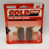 Plaquettes de frein Goldfren AD : AD131 ≈ FA234 / FA269 / VD962 / SBS710