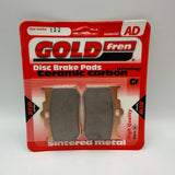 Plaquettes de frein Goldfren AD : AD132 ≈ FA216 / FA216/3 / FDB2040 / SBS678 / SBS662