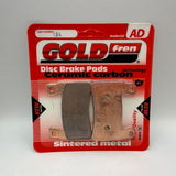 Plaquettes de frein Goldfren AD : AD134 ≈ FA265 / FA296 / VD166 / FDB2079 / SBS734