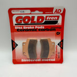 Plaquettes de frein Goldfren AD : AD136 ≈ FA235 / VD996 / FDB2191 / SBS723
