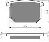 Plaquettes de frein Goldfren AD : AD138 ≈ FA065 / VD324 / FDB217 / SBS534