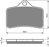 Plaquettes de frein Goldfren AD : AD139 ≈ FA361 / / /