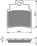Plaquettes de frein Goldfren AD : AD140 ≈ FA355/4 / VD987 / FDB2141 / SBS775
