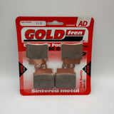 Plaquettes de frein Goldfren AD : AD140 ≈ FA355/4 / VD987 / FDB2141 / SBS775