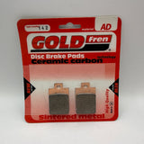 Plaquettes de frein Goldfren AD : AD142 ≈ FA255 / VD995 / FDB2037 / SBS712