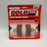 Plaquettes de frein Goldfren AD : AD143 ≈ FA291 / FDB2103 / SBS815