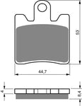 Jeu de plaquettes de frein avant Goldfren AD : Suzuki AN250 AN 250 (1998-2002)