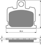Plaquettes de frein avant Goldfren AD : Yamaha XJ550 XJ 550 (1981-1983)