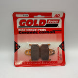 Plaquettes de frein Goldfren AD : AD158 ≈ FA162 / / SBS659