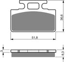 Goldfren AD Brake Pads: AD161 ≈ FA151 / VD150