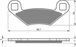 Goldfren AD Brake Pads: AD162 ≈ FA159 / VD940 / FDB2055 / SBS642
