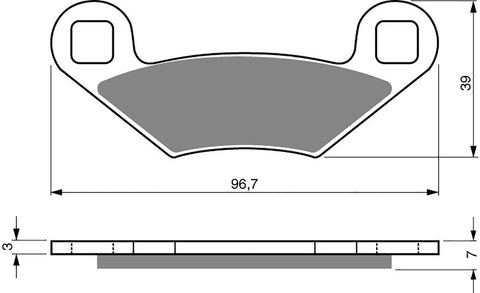 Goldfren AD Brake Pads: AD162 ≈ FA159 / VD940 / FDB2055 / SBS642