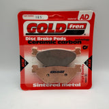 Plaquettes de frein Goldfren AD : AD165 ≈ FA319/2 / VD269/2 / FDB2126 / FDB2156 / SBS769 / SBS768