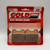 Plaquettes de frein Goldfren AD : AD166 ≈ FA057 / VD935 / SBS527