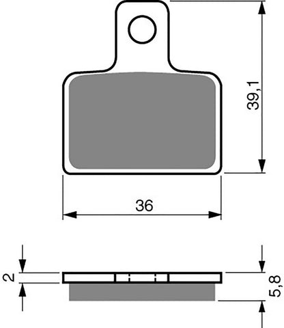 Plaquettes de frein Goldfren AD : AD173 ≈ FA351 / VD9003 / FDB2127 / SBS803