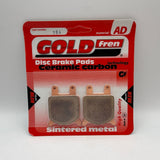 Plaquettes de frein Goldfren AD : AD184 ≈ FA076 / VD928 / SBS560