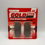 Plaquettes de frein Goldfren AD : AD196 ≈ FA335 / VD9000 / FDB2125 / SBS796