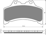 Plaquettes de frein avant Goldfren AD : Yamaha GTS1000 GTS 1000 (1993-1996)