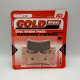 Plaquettes de frein Goldfren AD : AD209 ≈ FA314R / VD992 / SBS787