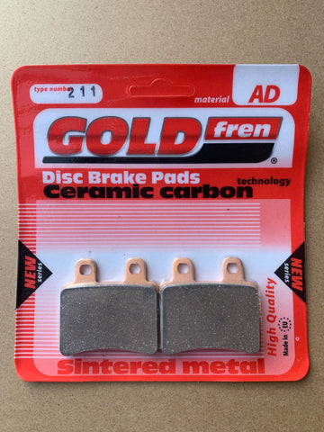 Plaquettes de frein arrière Goldfren AD : Yamaha XT125 XT 125 (2005-2008)