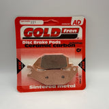 Plaquettes de frein Goldfren AD : AD221 ≈ FA343 / VD167 / FDB2143 / SBS784