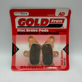Plaquettes de frein Goldfren AD : AD224 ≈ FA336 / VD267 / SBS764
