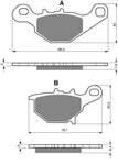 Plaquettes de frein arrière Goldfren AD : Suzuki RM85 RM 85 (2005-2013)