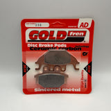 Plaquettes de frein Goldfren AD : AD230 ≈ FA377 / VD9026 / FDB2184 / SBS810