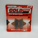 Plaquettes de frein Goldfren AD : AD232 ≈ FA271 / VD965 / FDB2175 / SBS758