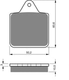 Plaquettes de frein Goldfren AD : AD236 ≈ FA273 / FDB2135 / SBS756