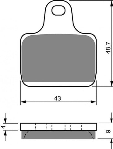 Plaquettes de frein Goldfren AD : AD239 ≈ FA435