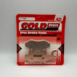Plaquettes de frein Goldfren AD : AD247 ≈ FA214/2 / VD340 / SBS638