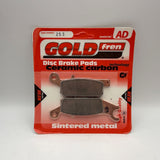 Plaquettes de frein Goldfren AD : AD253 ≈ FA444 / VD278/2 / FDB2230 / SBS849