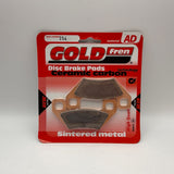Plaquettes de frein Goldfren AD : AD254 ≈ FA395 / VD9023 / FDB2303SG / SBS822