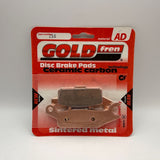 Plaquettes de frein Goldfren AD : AD256 ≈ FA446 / VD278 / FDB2232 / SBS851