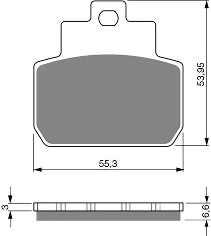 Plaquettes de frein Goldfren AD : AD263 ≈ FA425 / FDB2207 / SBS831