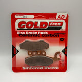 Plaquettes de frein Goldfren AD : AD266 ≈ FA418 / / FDB2186 / SBS187 / SBS818