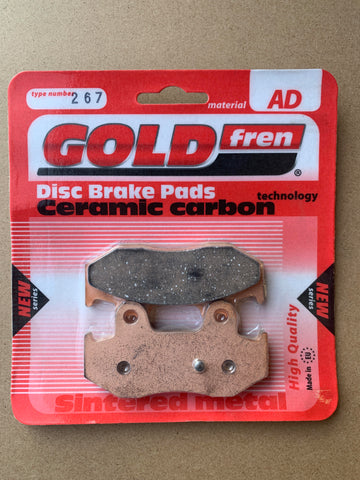 Plaquettes de frein arrière Goldfren AD : Suzuki AN400 AN 400 (2001-2006)