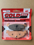 Plaquettes de frein arrière Goldfren AD : Yamaha YP400 YP 400 (2004-2011)