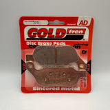Plaquettes de frein Goldfren AD : AD273 ≈ FA458 / VD9035 / FDB2251 / SBS854
