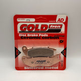 Plaquettes de frein Goldfren AD : AD278 ≈ FA693 / VD181 / FDB2242 / SBS859