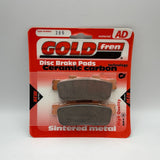 Plaquettes de frein Goldfren AD : AD286 ≈ FA427 / VD9005 / FDB2226 / SBS195 / SBS201 / SBS847