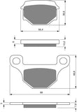 Plaquettes de frein Goldfren AD : AD289 ≈ FA093 / FDB384 / SBS585
