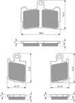 Jeu de plaquettes de frein avant Goldfren AD : Honda VFR1200 VFR 1200 (2010-2013)