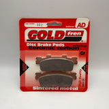 Plaquettes de frein Goldfren AD : AD302 ≈ FA498 / VD9044 / FDB2248 / SBS204