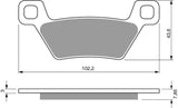 Plaquettes de frein Goldfren AD : AD316 ≈ FA600